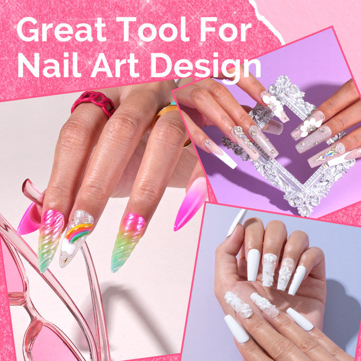 Kolinsky Acrylic Nail Brush Carving Pink #8 - 图片5