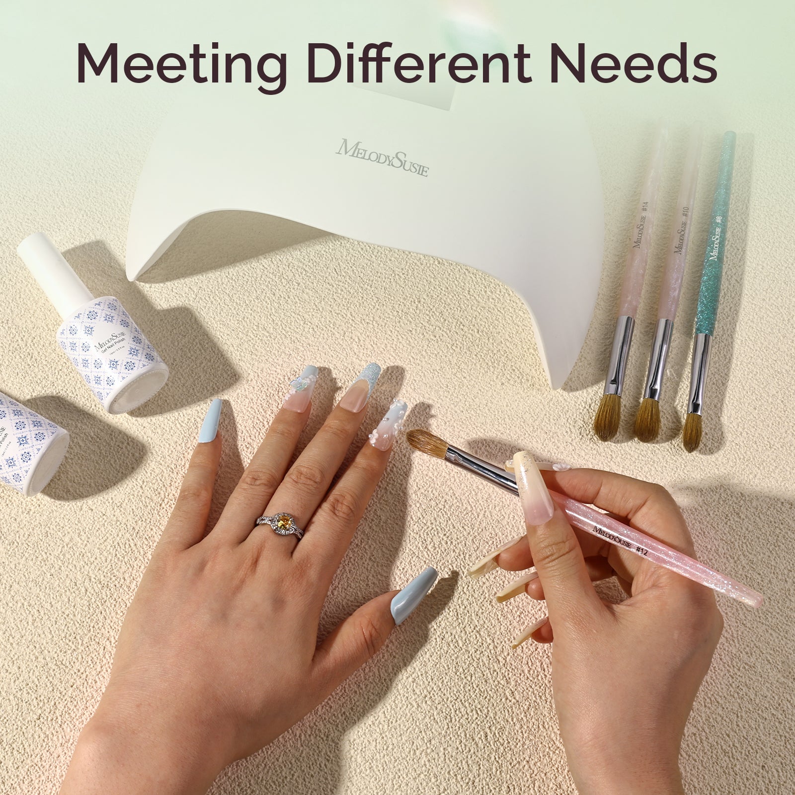 Kolinsky Acrylic Nail Brush - Green #8 - 图片6