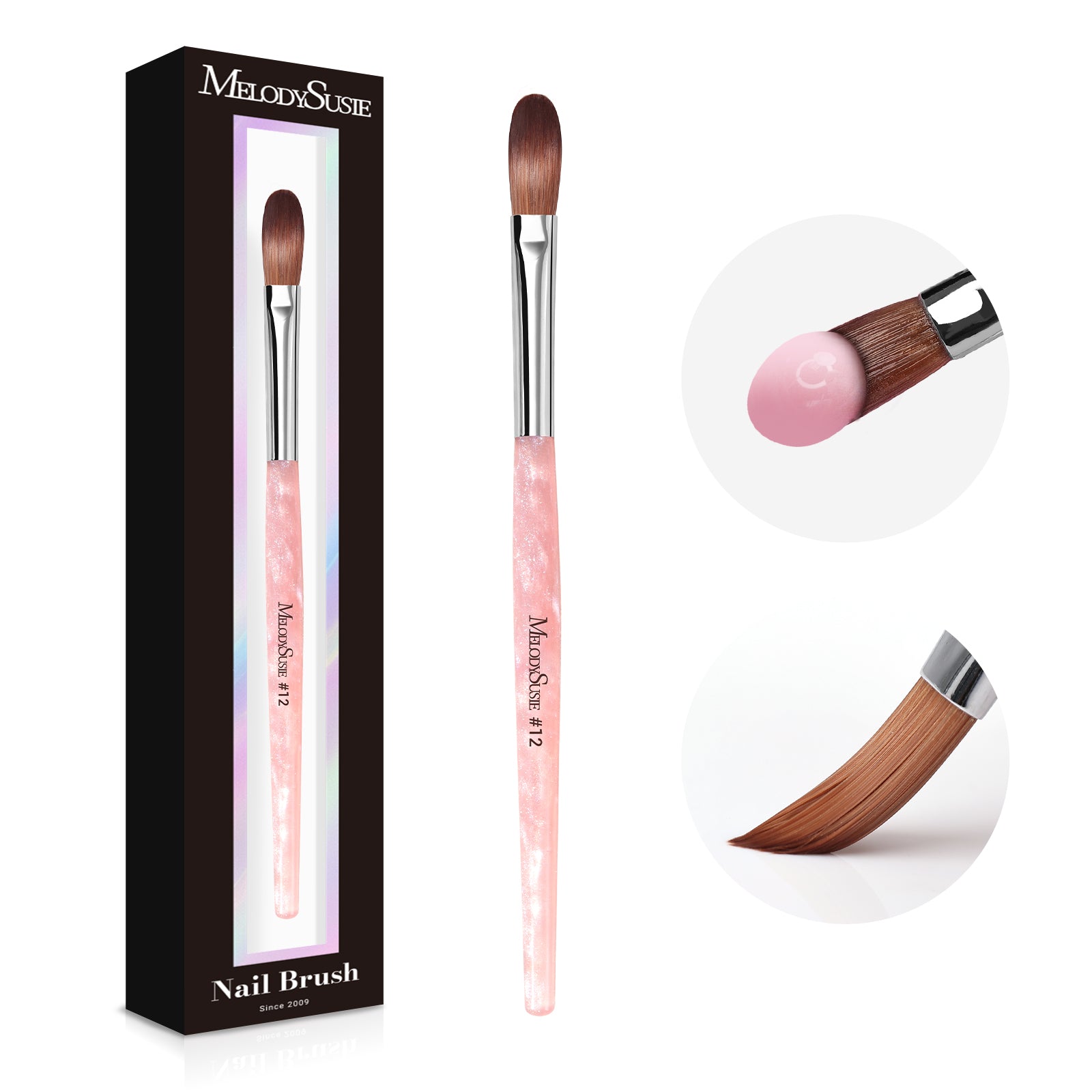 Kolinsky Acrylic Nail Brush - Green #8 - 图片9