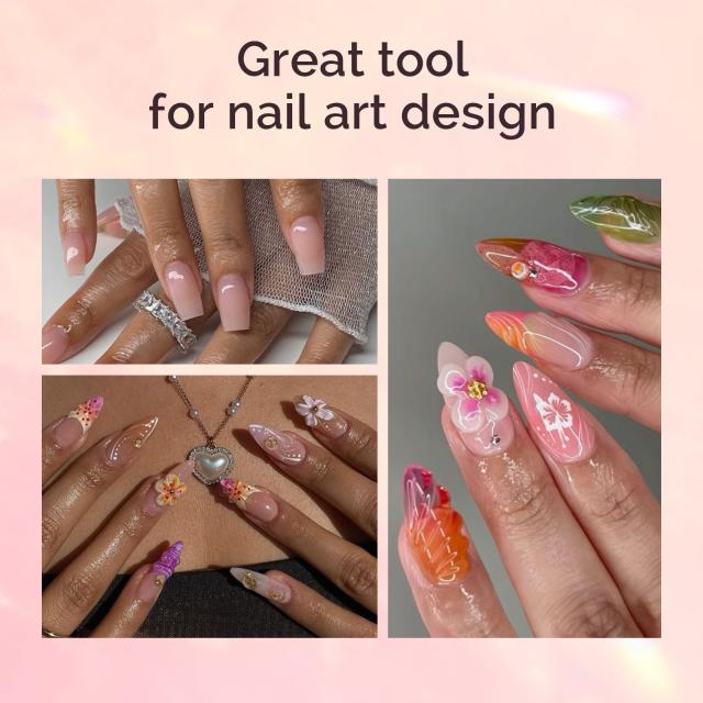 Kolinsky Acrylic Nail Brush - Pink #10