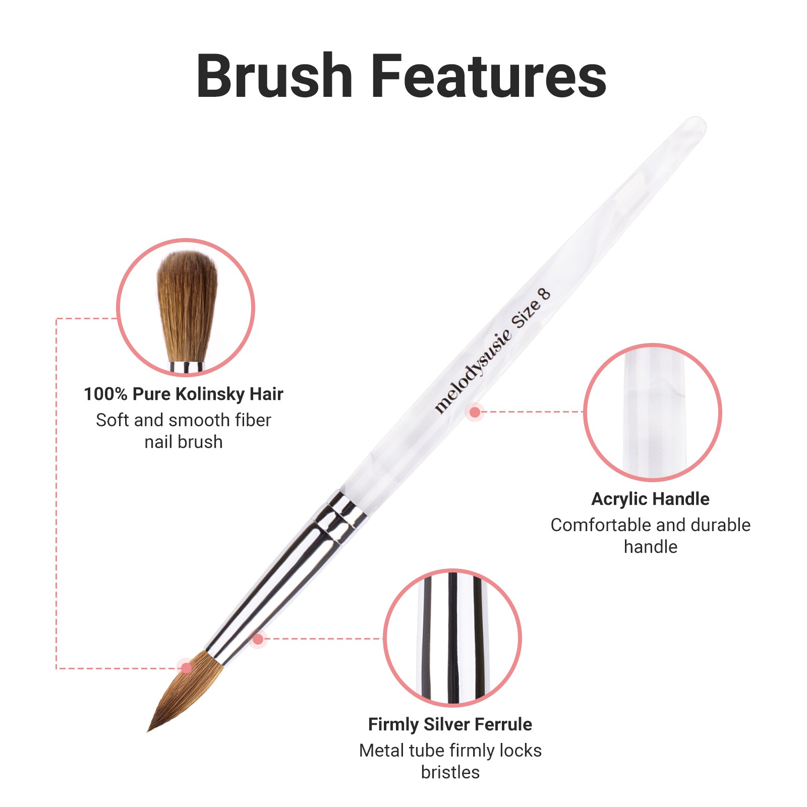Kolinsky Acrylic Nail Brush - 图片33