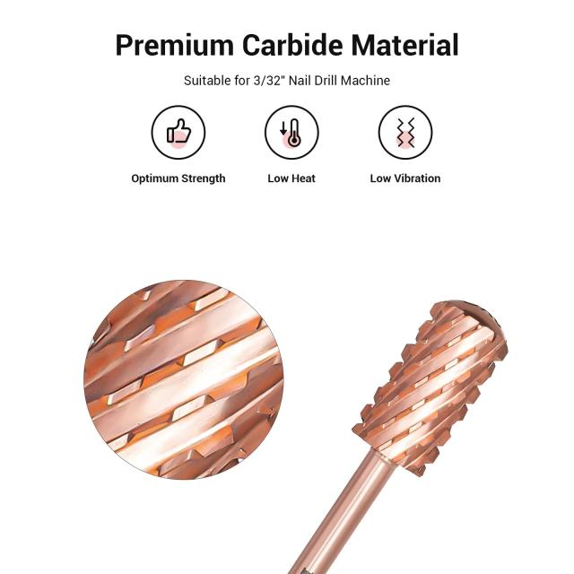 Large Barrel Smooth Top Tungsten Carbide Nail Drill Bits