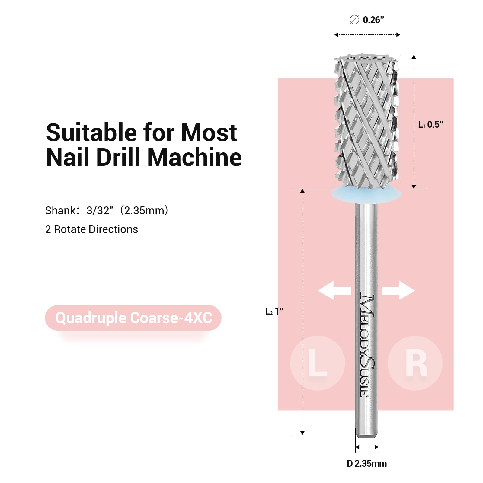Large Barrel Tungsten Carbide Nail Drill Bit - 图片3