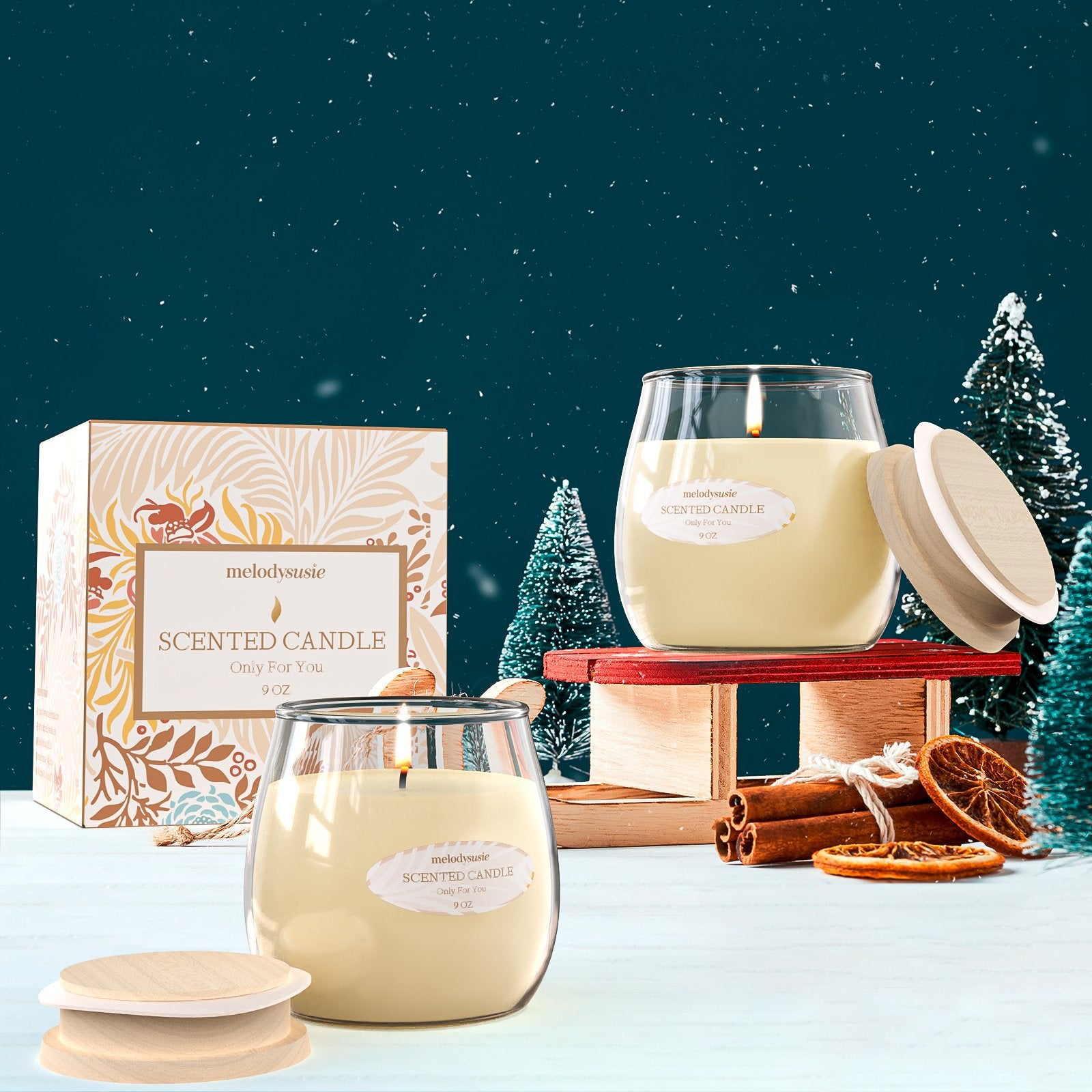 Large Jar Scented Candles Gift Set (9 oz) - Image16