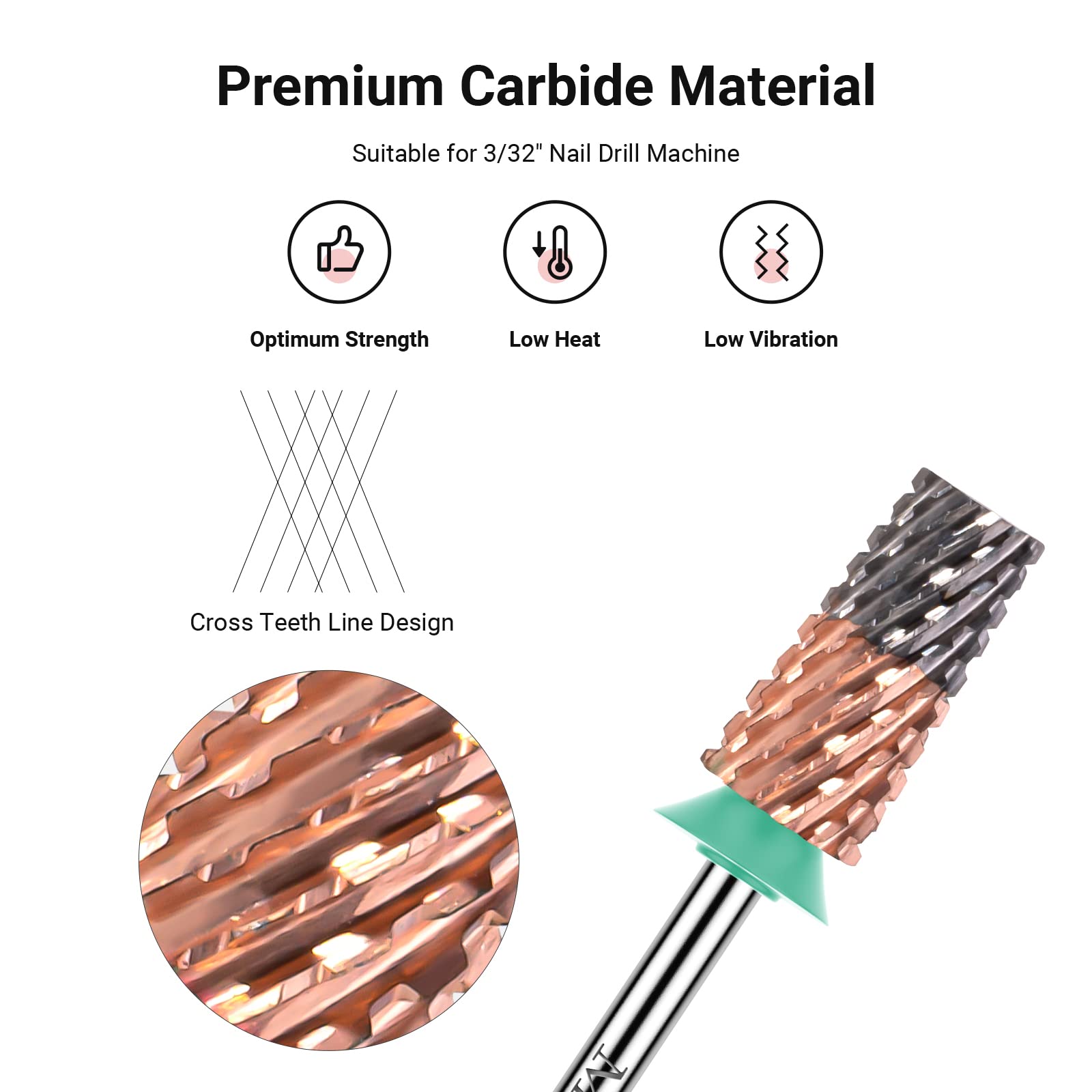 Large Tapered Barrel Tungsten Carbide Nail Drill Bits - 图片2