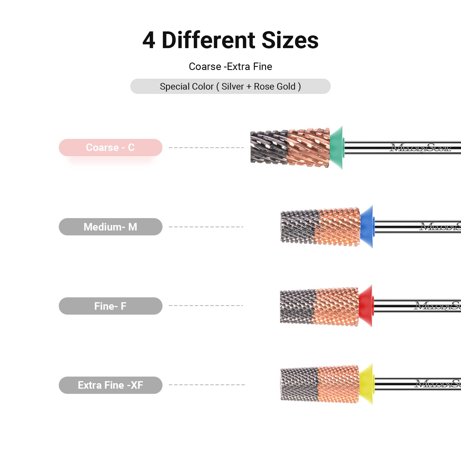 Large Tapered Barrel Tungsten Carbide Nail Drill Bits - 图片3