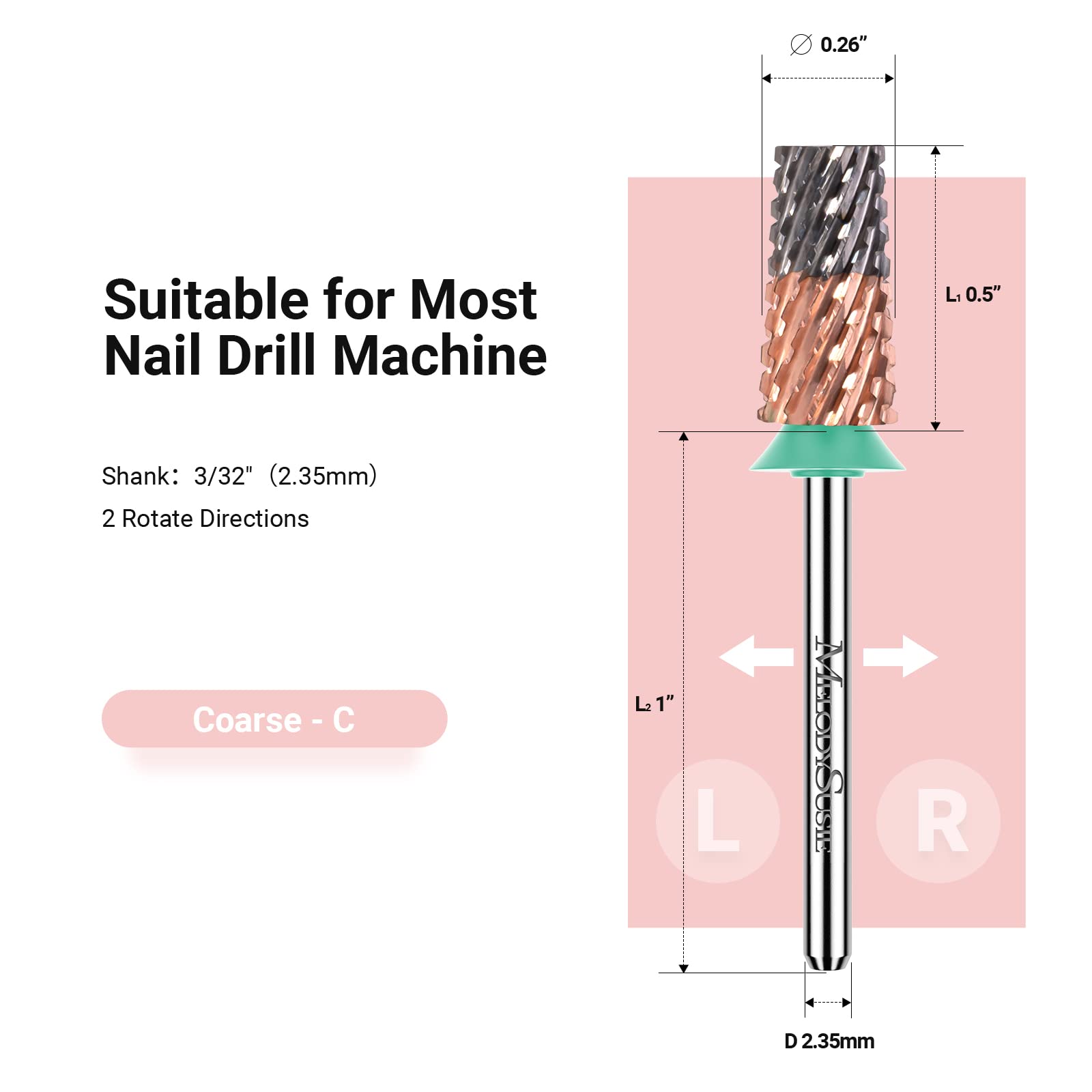Large Tapered Barrel Tungsten Carbide Nail Drill Bits - 图片5