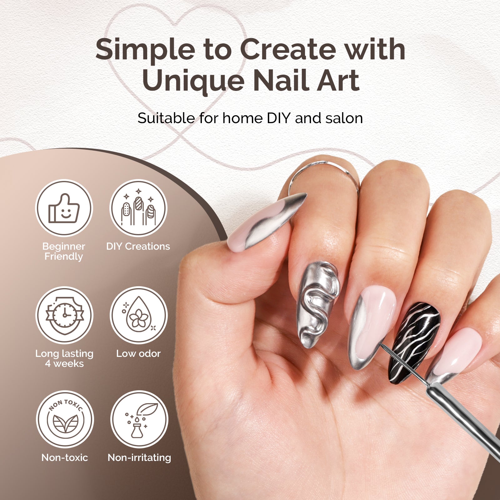 Liner Gel Nail Art Polish 8ml - 图片8