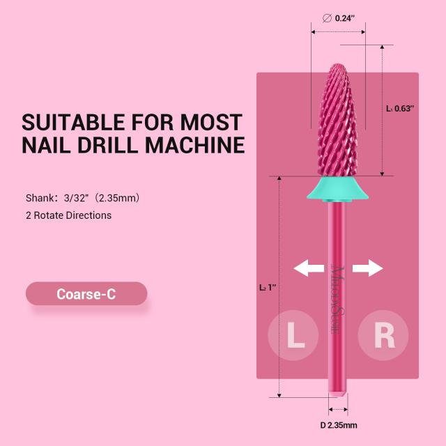 Long Flame Tungsten Carbide Nail Drill Bit