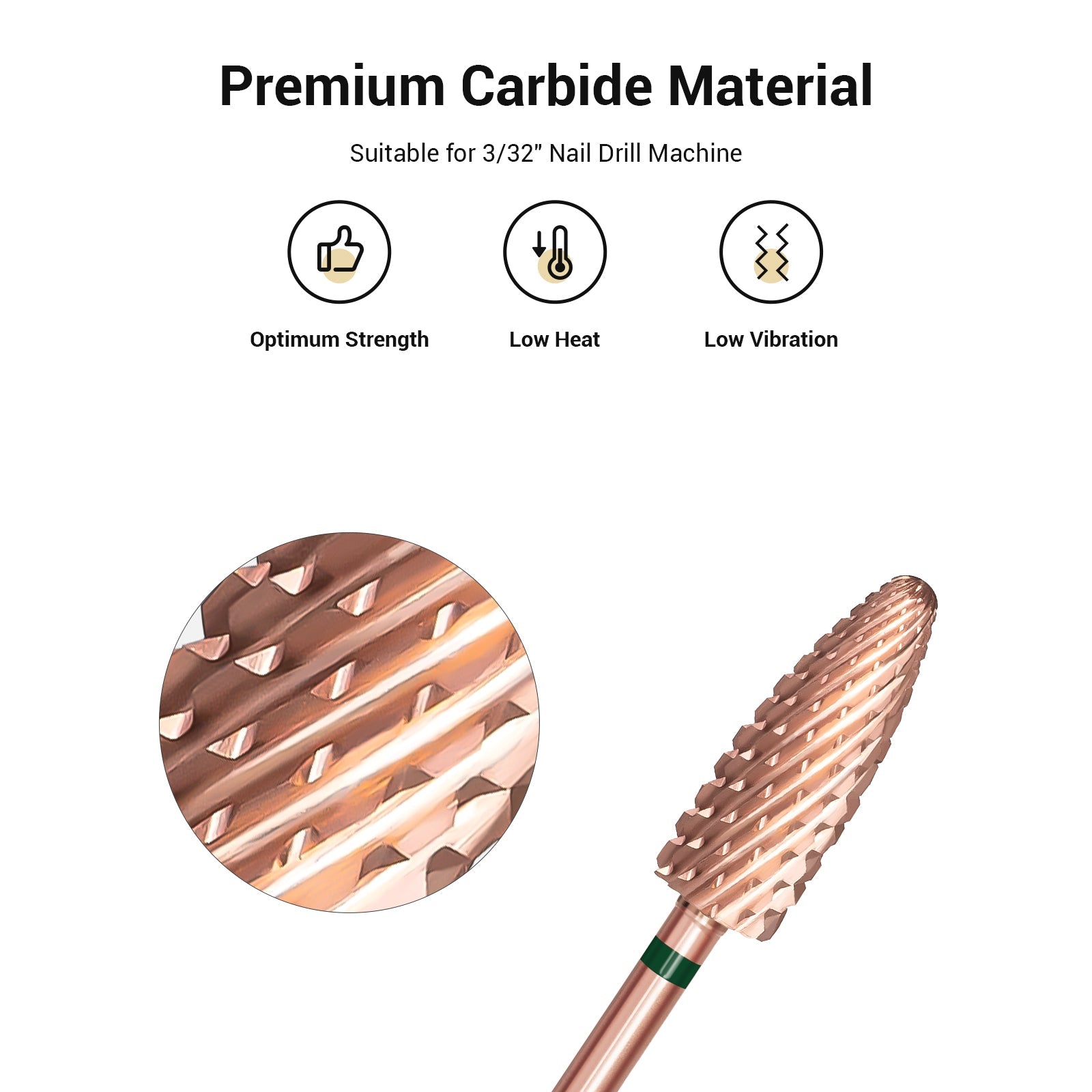 Long Flame Tungsten Carbide Nail Drill Bits - 图片3