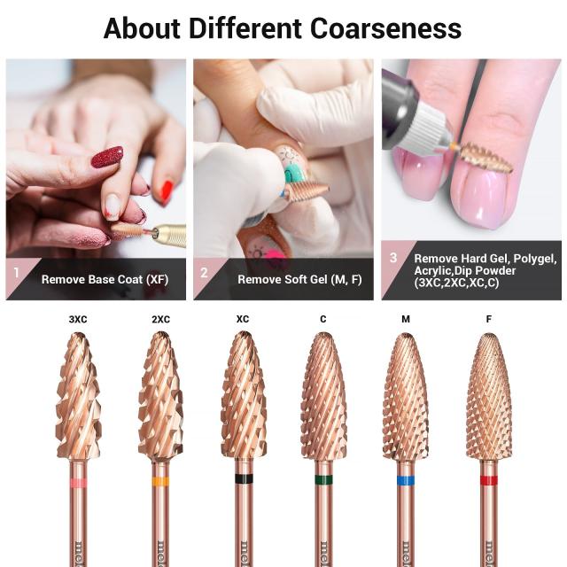 Long Flame Tungsten Carbide Nail Drill Bits
