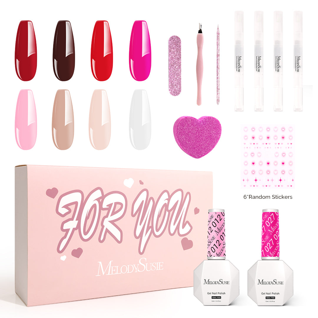 Lovely Sweetheart HEMA-Free Gel Nail Polish Gift Box - 8 Colors