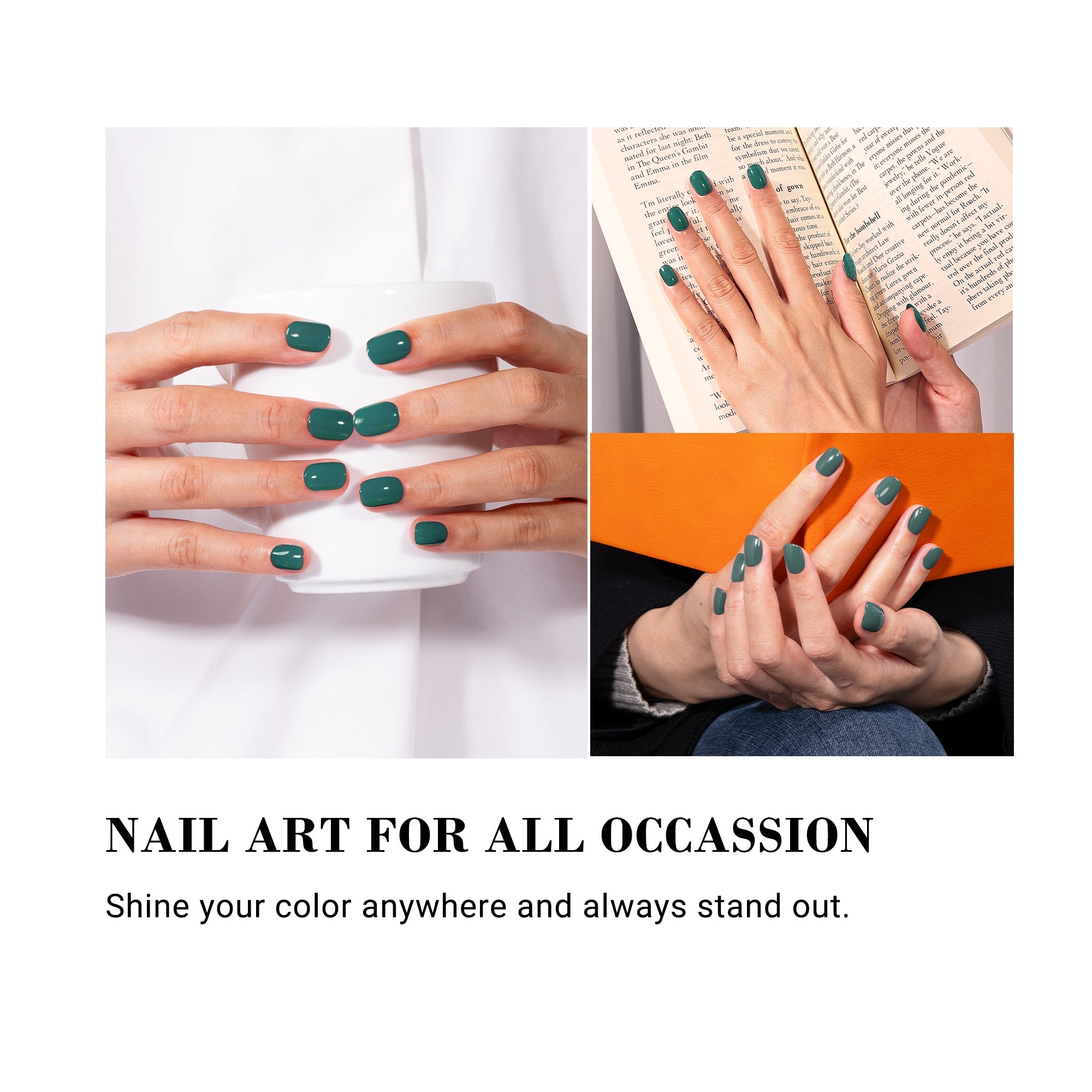 348 Lush Moss - TPO-Free Thick Nail Gel Polish(15ml) - 图片4