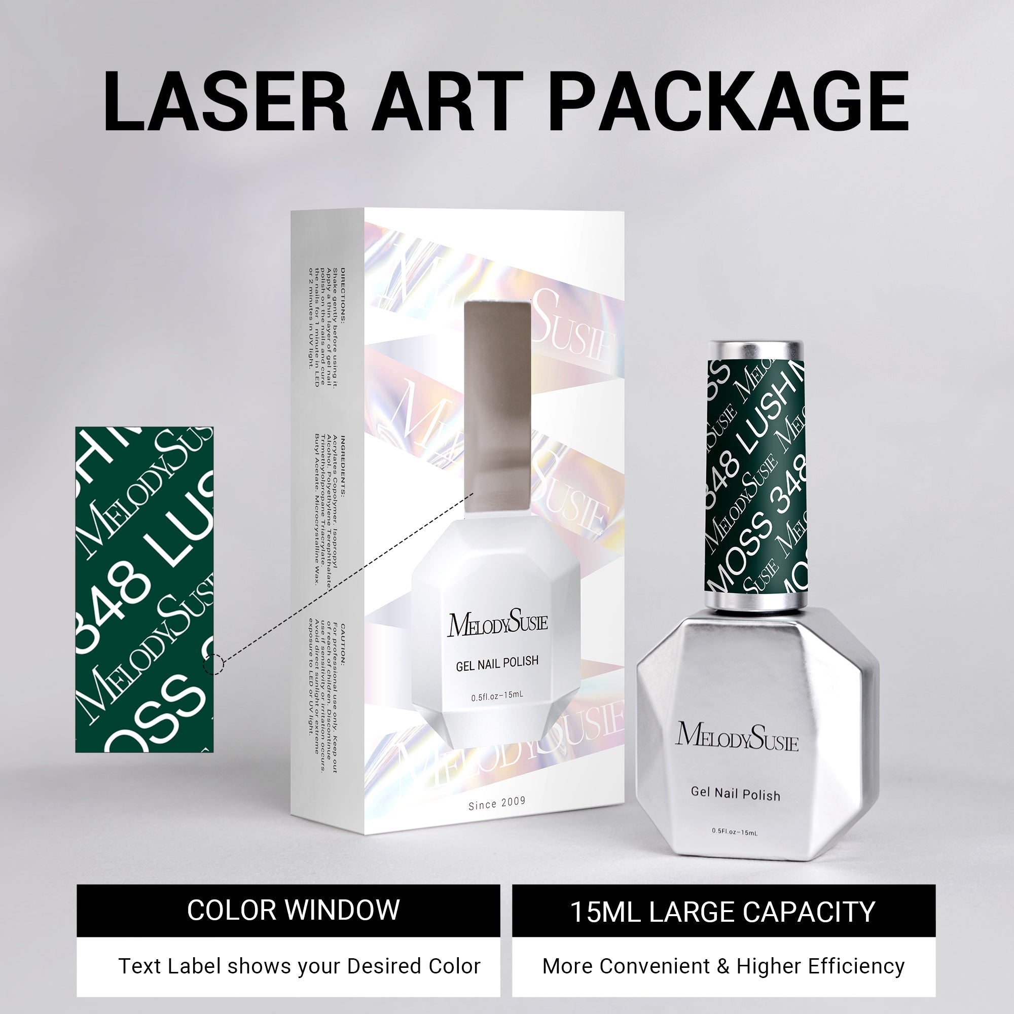 348 Lush Moss - TPO-Free Thick Nail Gel Polish(15ml) - 图片6