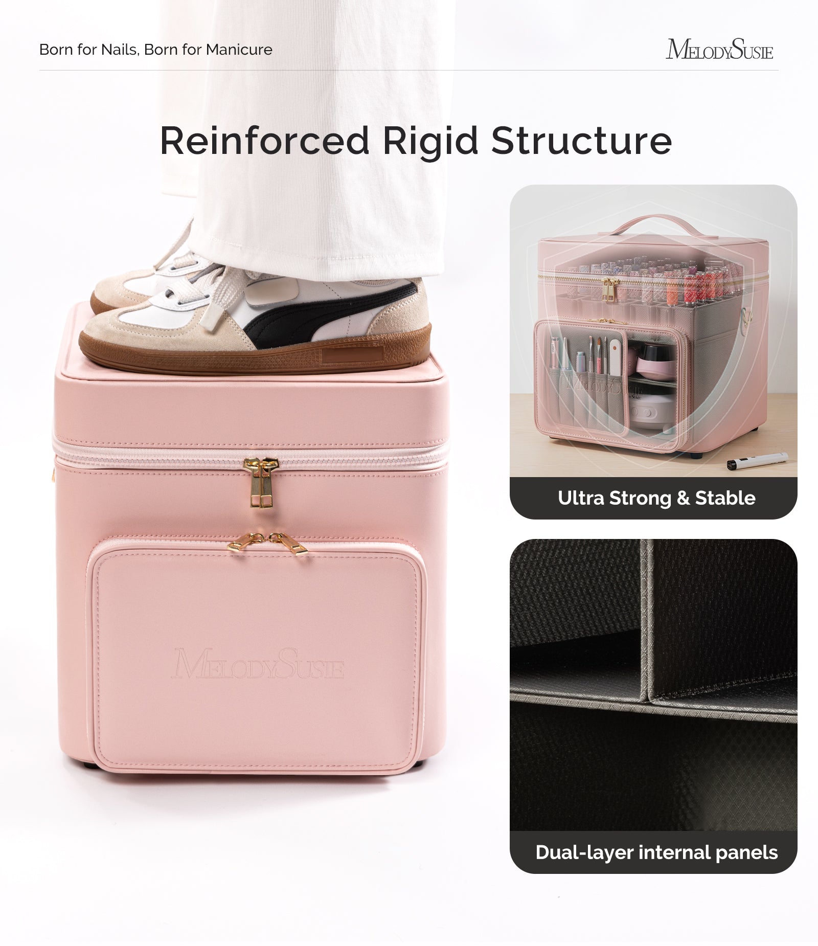 ManiCaddy Partitioned Storage Case for Manicure Tools - 图片4