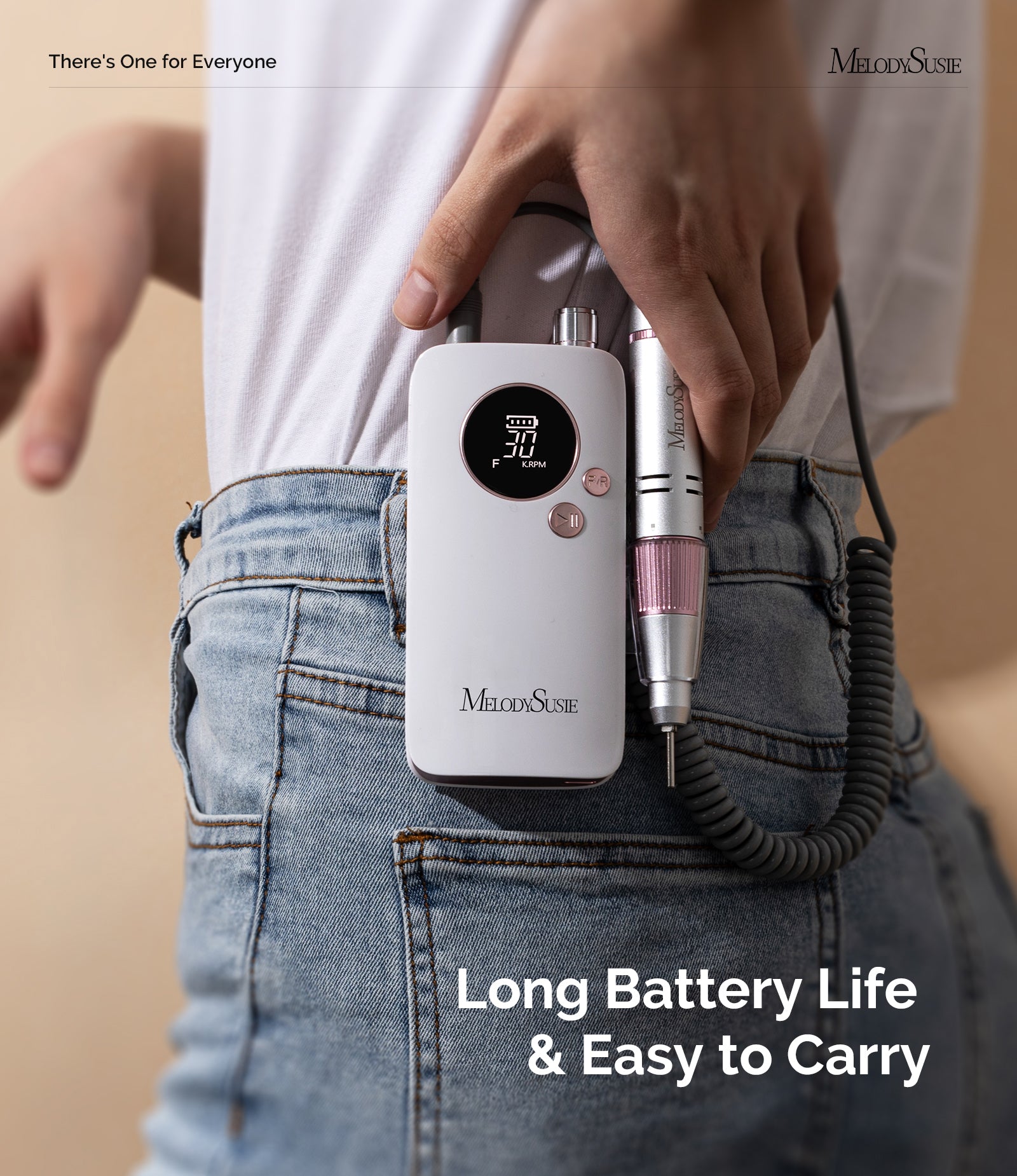 Manicure Beginner SC320F Nail Drill Kit - Rose Gold - 图片8