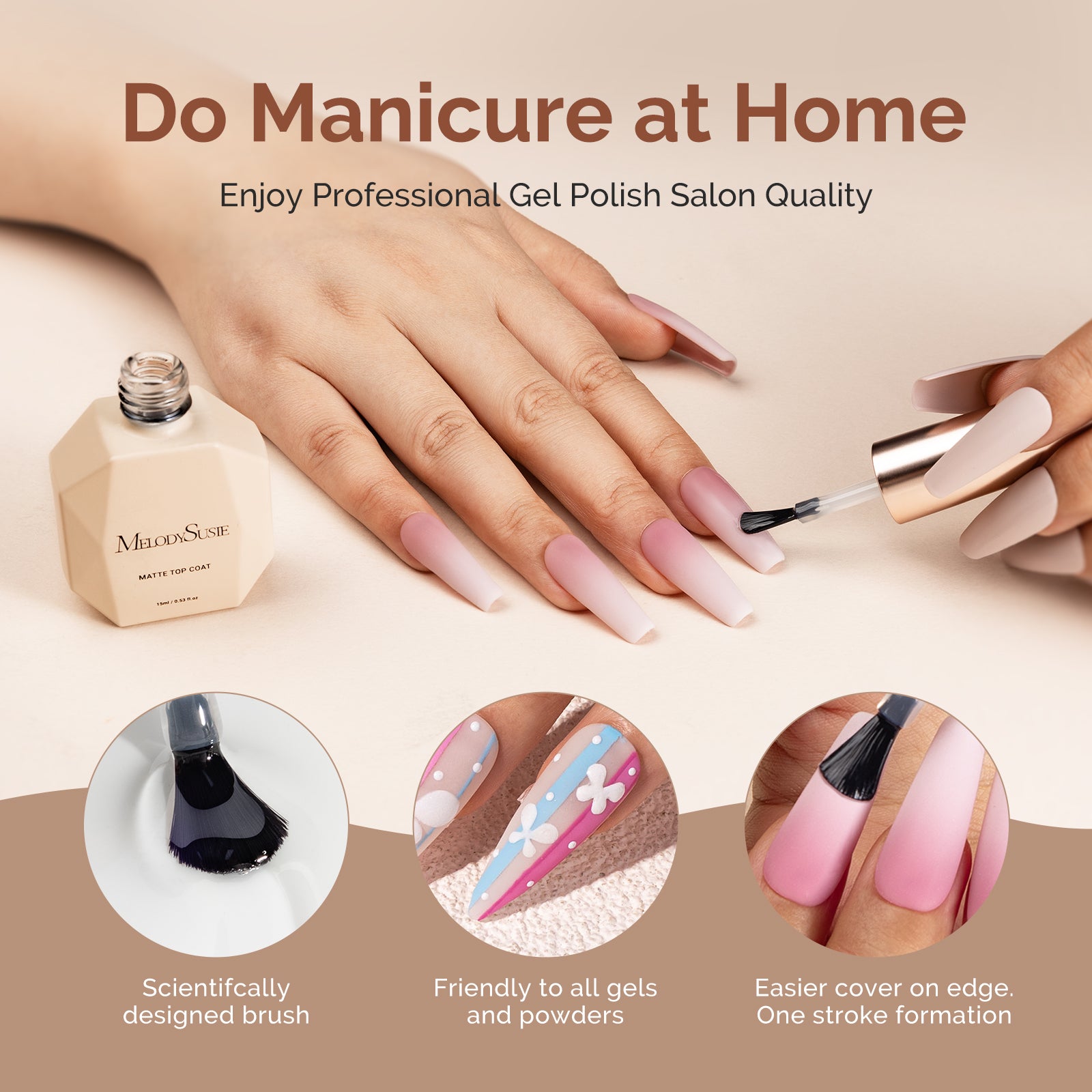 Matte Gel Top Coat 15ml - 图片5