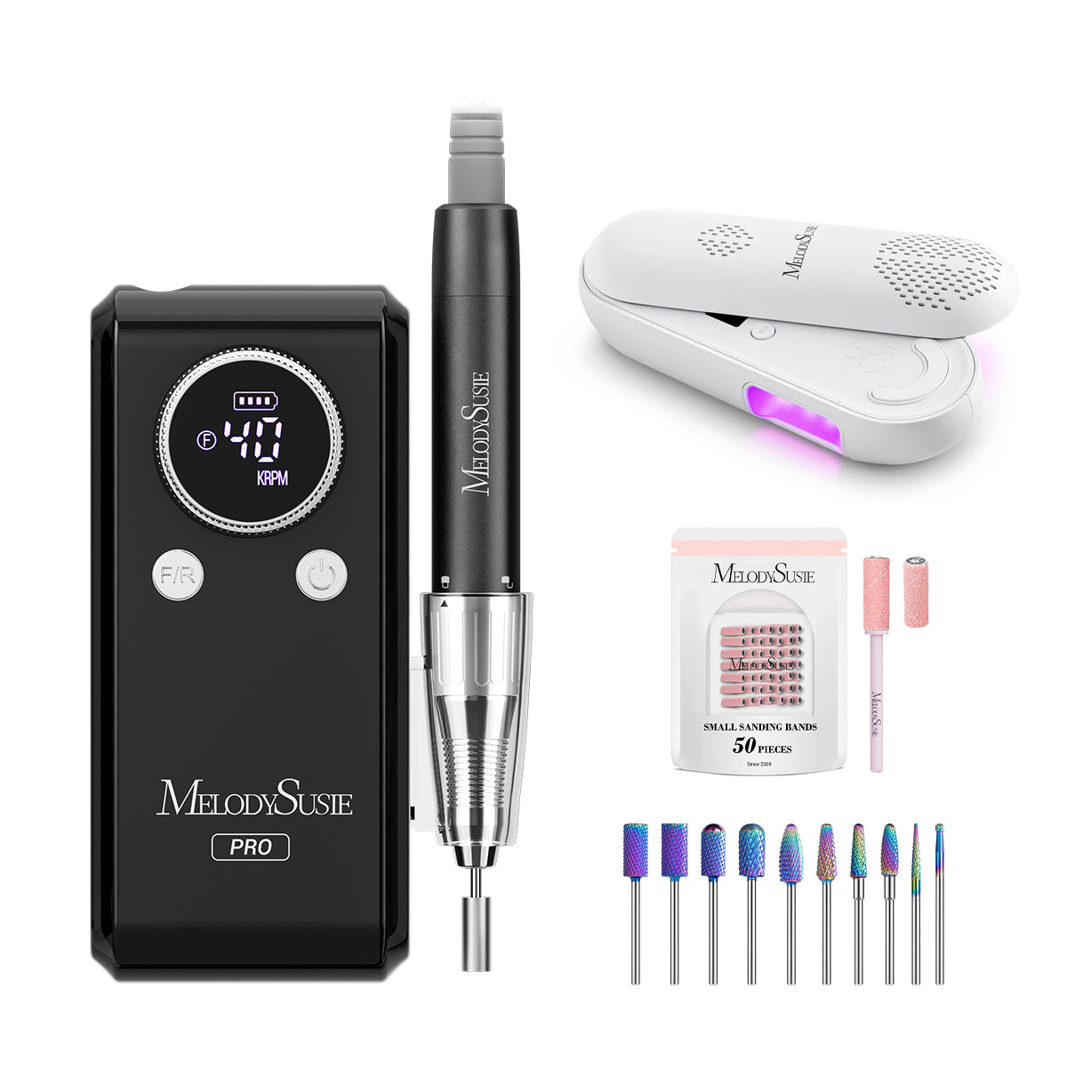 MB420G Clip-On Professional Rechargeable 2-in-1 Nail Drill with Built-In Stand 40,000RPM - 图片17