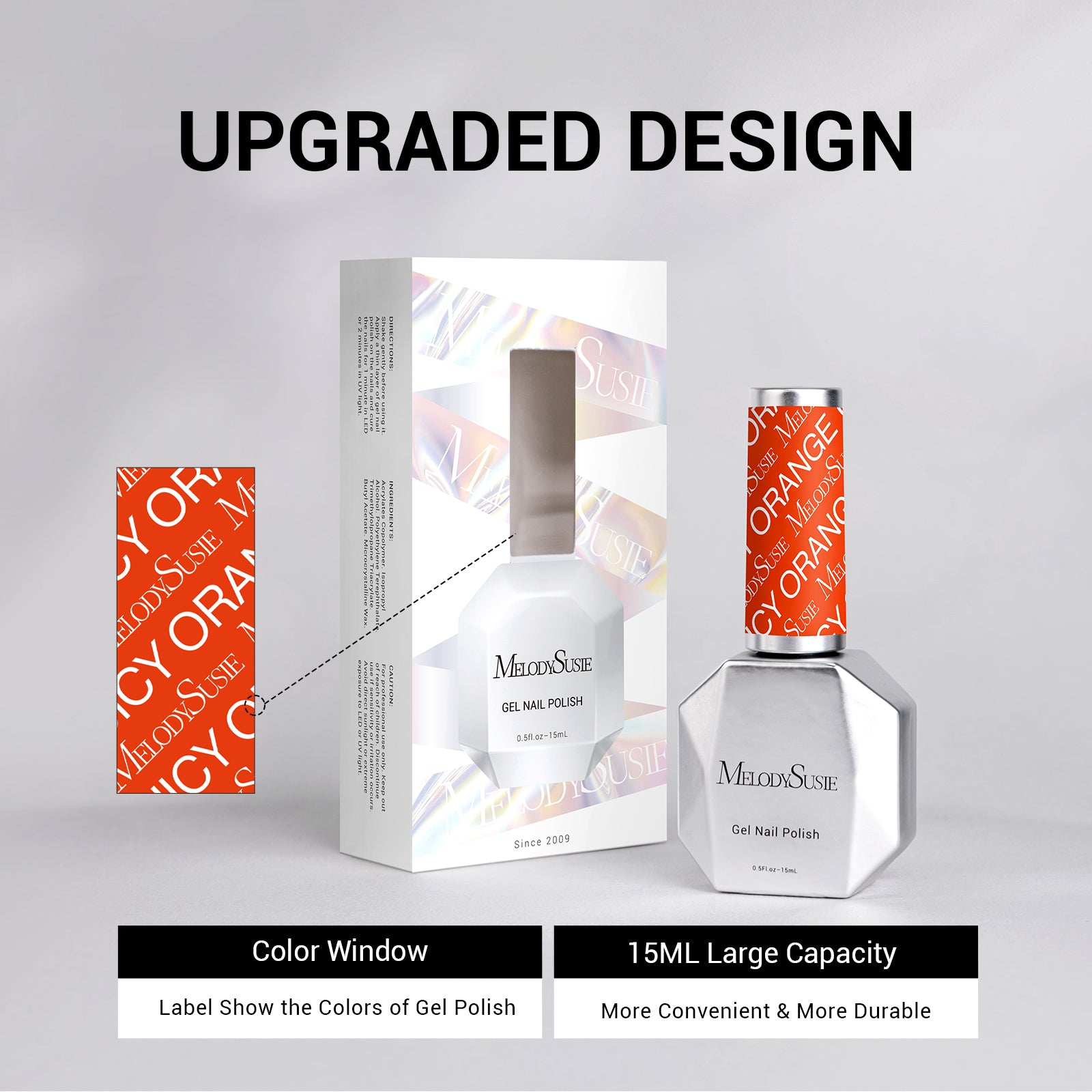 Melodysusie 15ml TPO-Free Thick Gel Nail Polish - 图片6