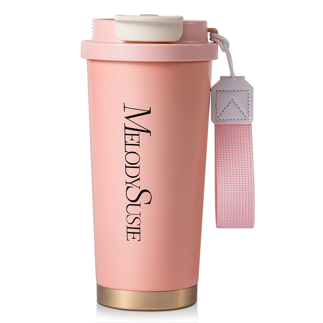 MelodySusie Pink 17oz Stainless Steel Travel Coffee Cup - 图片6