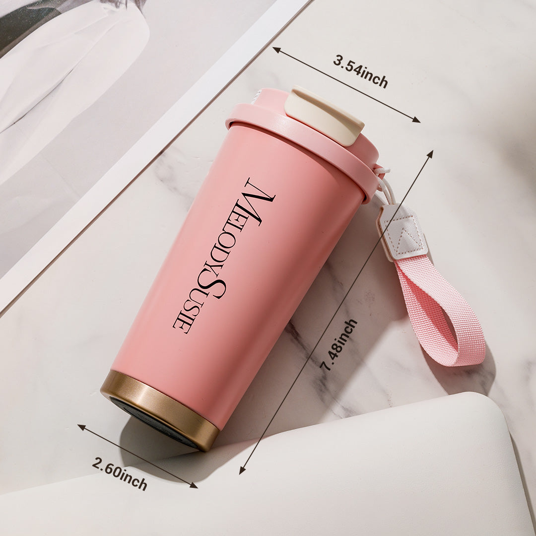 MelodySusie Pink 17oz Stainless Steel Travel Coffee Cup - 图片5