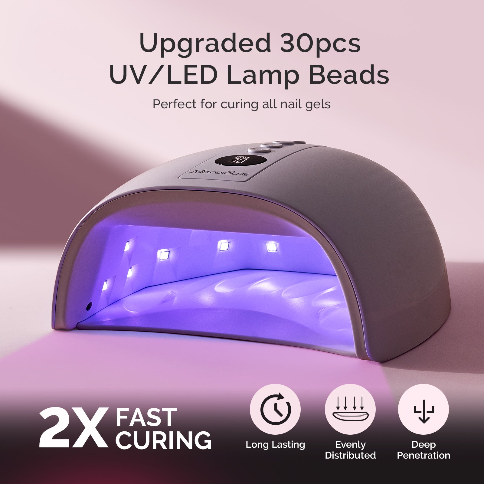 Melodysusie x Prettyndivine SC300F Nail Drill & P-Plus30G Nail Lamp Gift Box - Image4