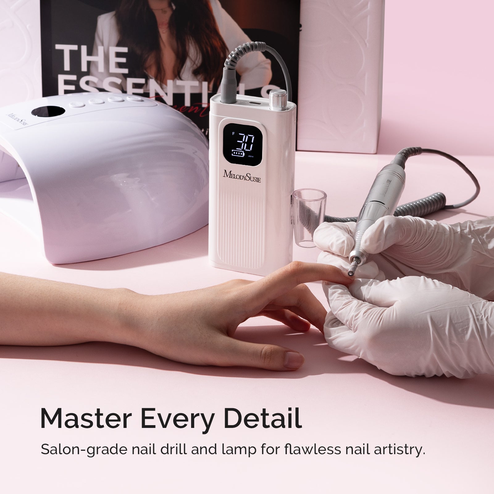 Melodysusie x Prettyndivine SC300F Nail Drill & P-Plus30G Nail Lamp Gift Box - Image8