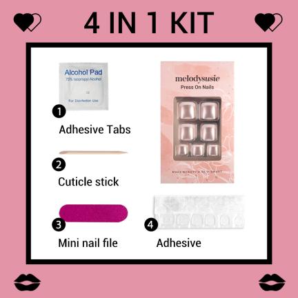 Mirror Acrylic Press On Nails Kits