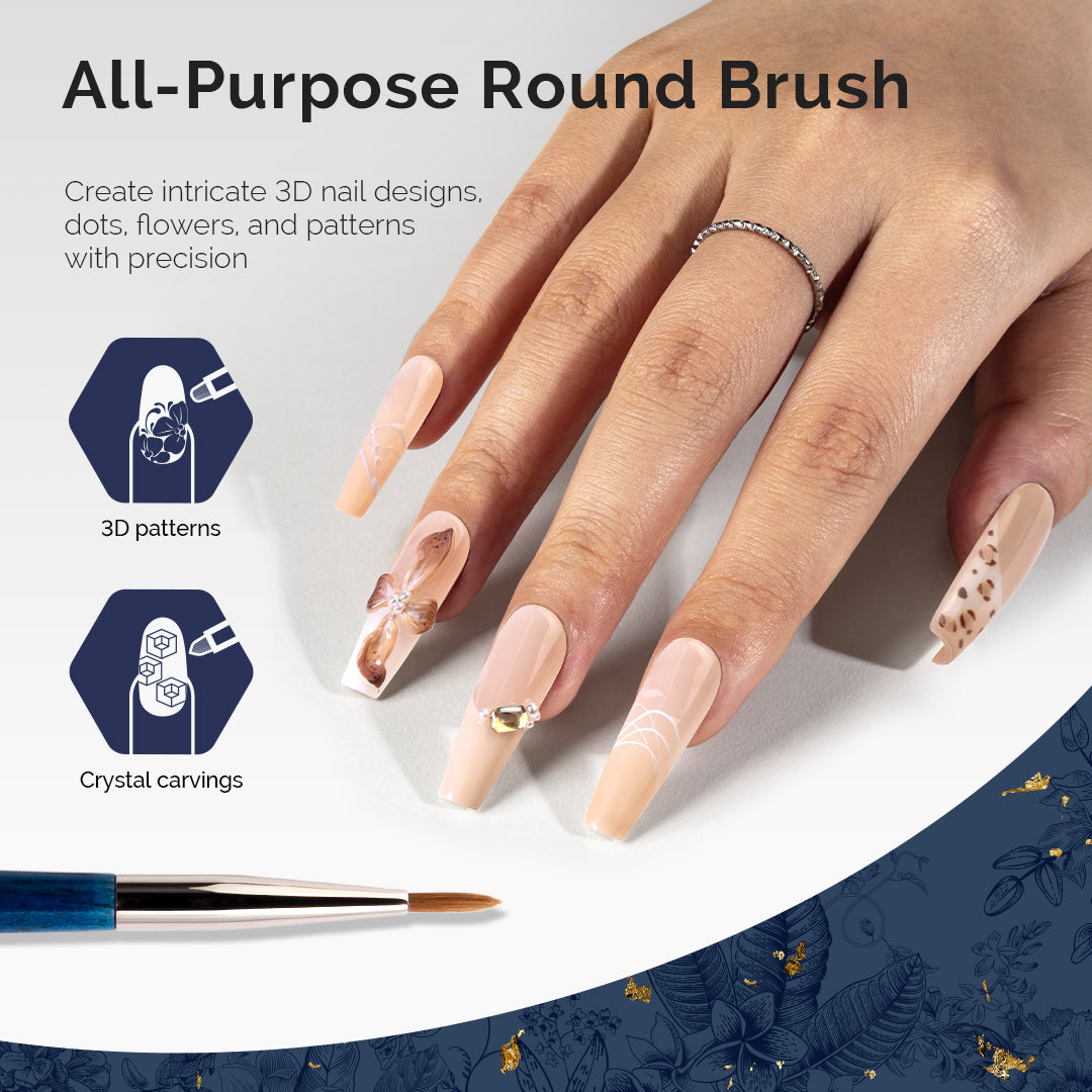 Modular Design Nail Art Liner Brush 5Pcs - 图片12