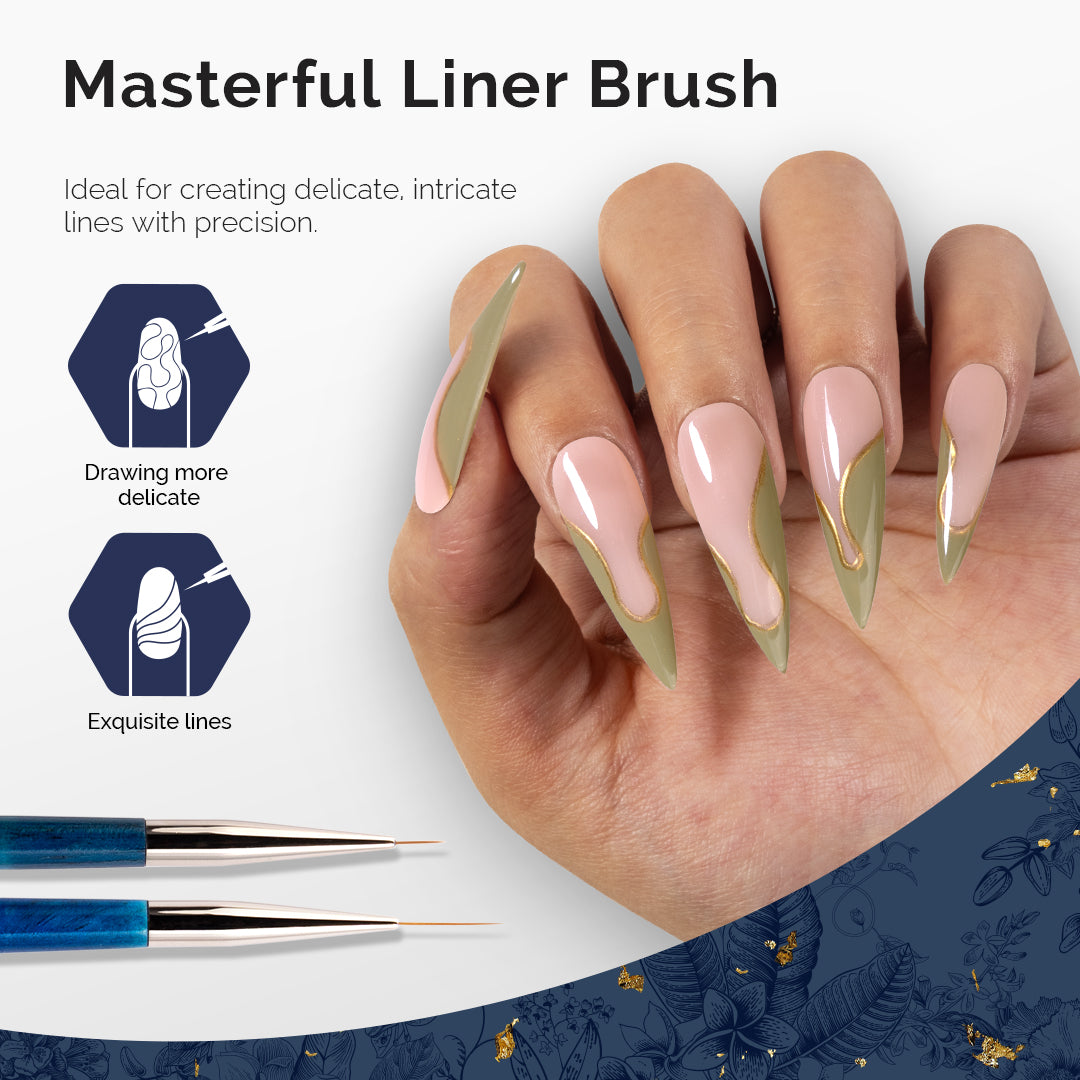 Modular Design Nail Art Liner Brush 5Pcs - 图片10