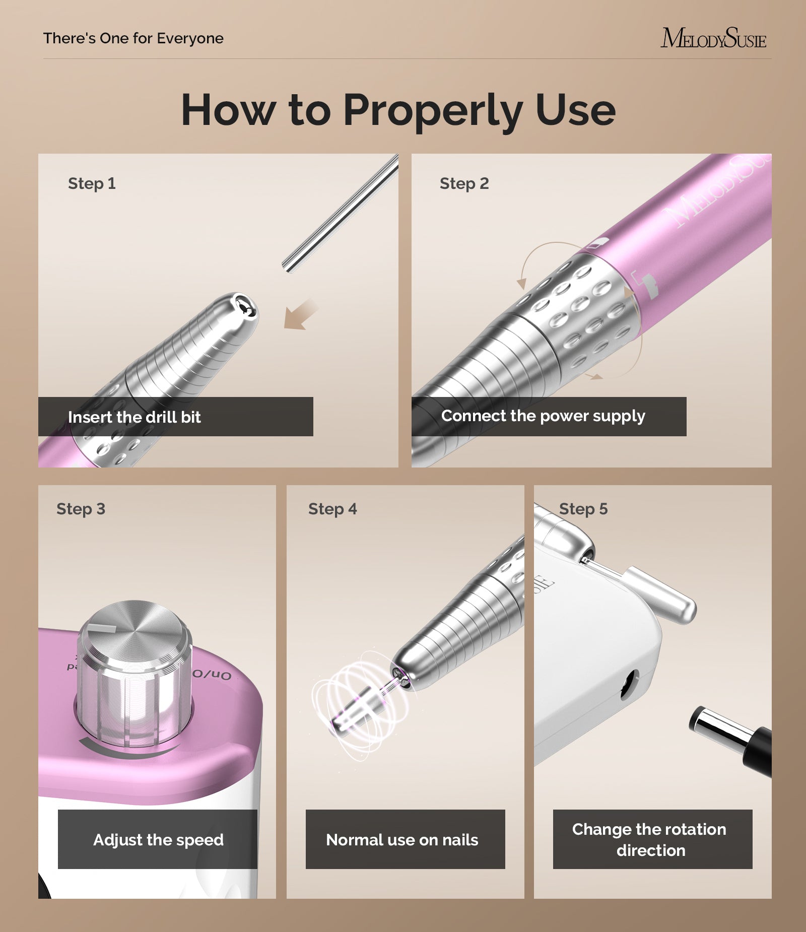 MR5(MM400D) Beginner Nail Drill Gift Box - 图片8