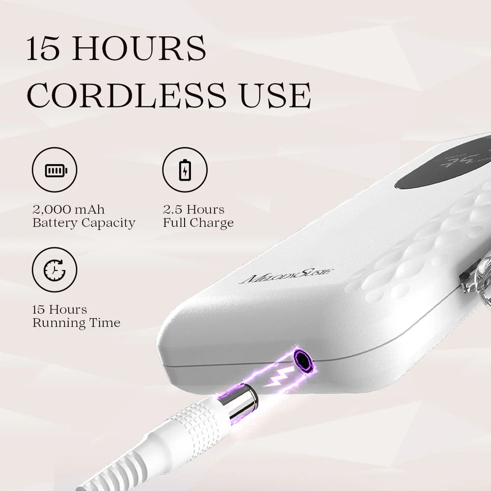 MR5(MM400D) Rechargeable Nail Drill 35,000 RPM - 图片5