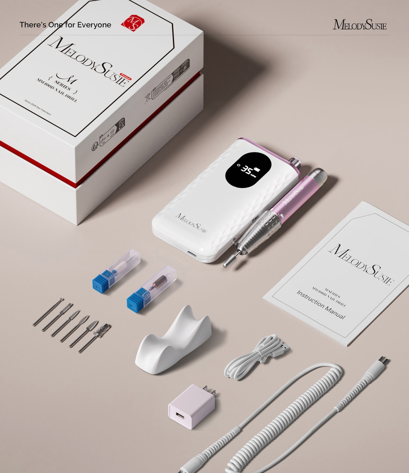 MR5(MM400D) Rechargeable Nail Drill 35,000 RPM - 图片14