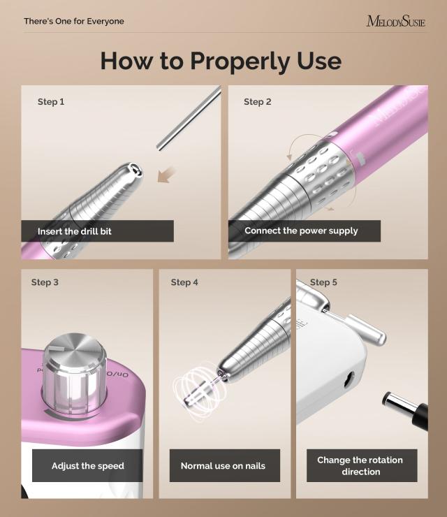MR5(MM400D) Clip-On Professional Rechargeable Nail Drill 35,000RPM
