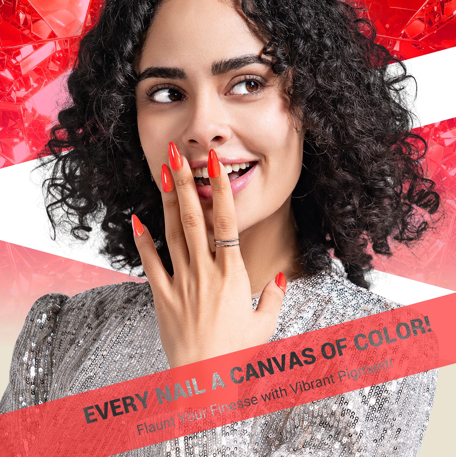 N1680 Neon Blaze Red - TPO-Free Thick Gel Nail Polish(15ml) - 图片4