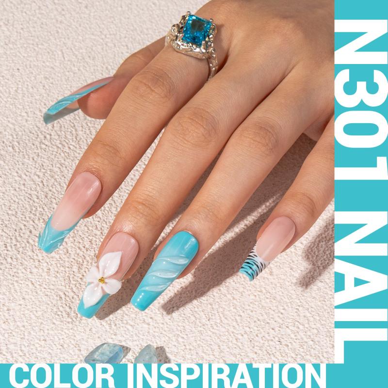 N301 Surf Blue - TPO-Free Thick Gel Nail Polish(15ml)