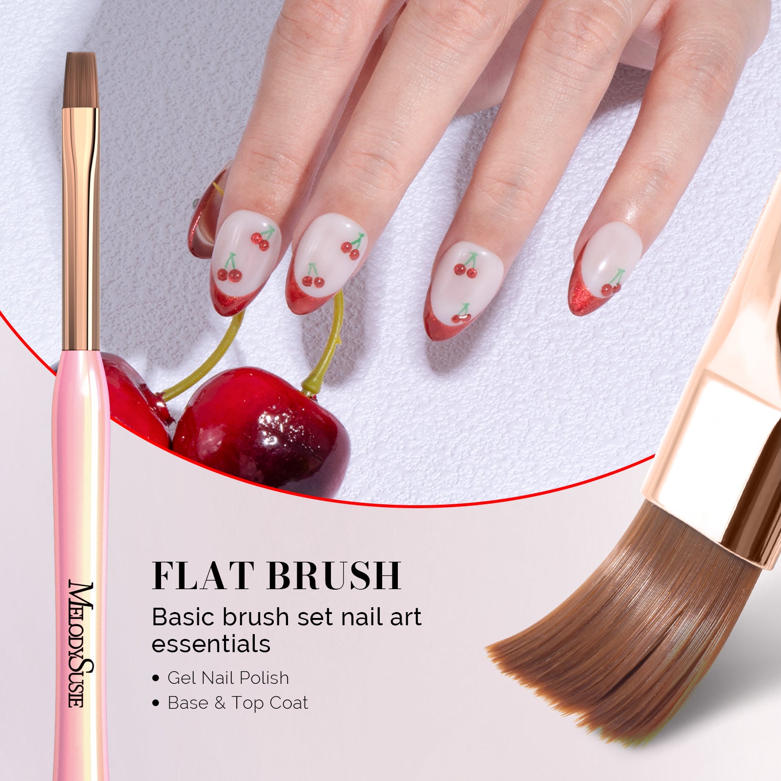 Nail Art Brushes Set 3Pcs - 图片3