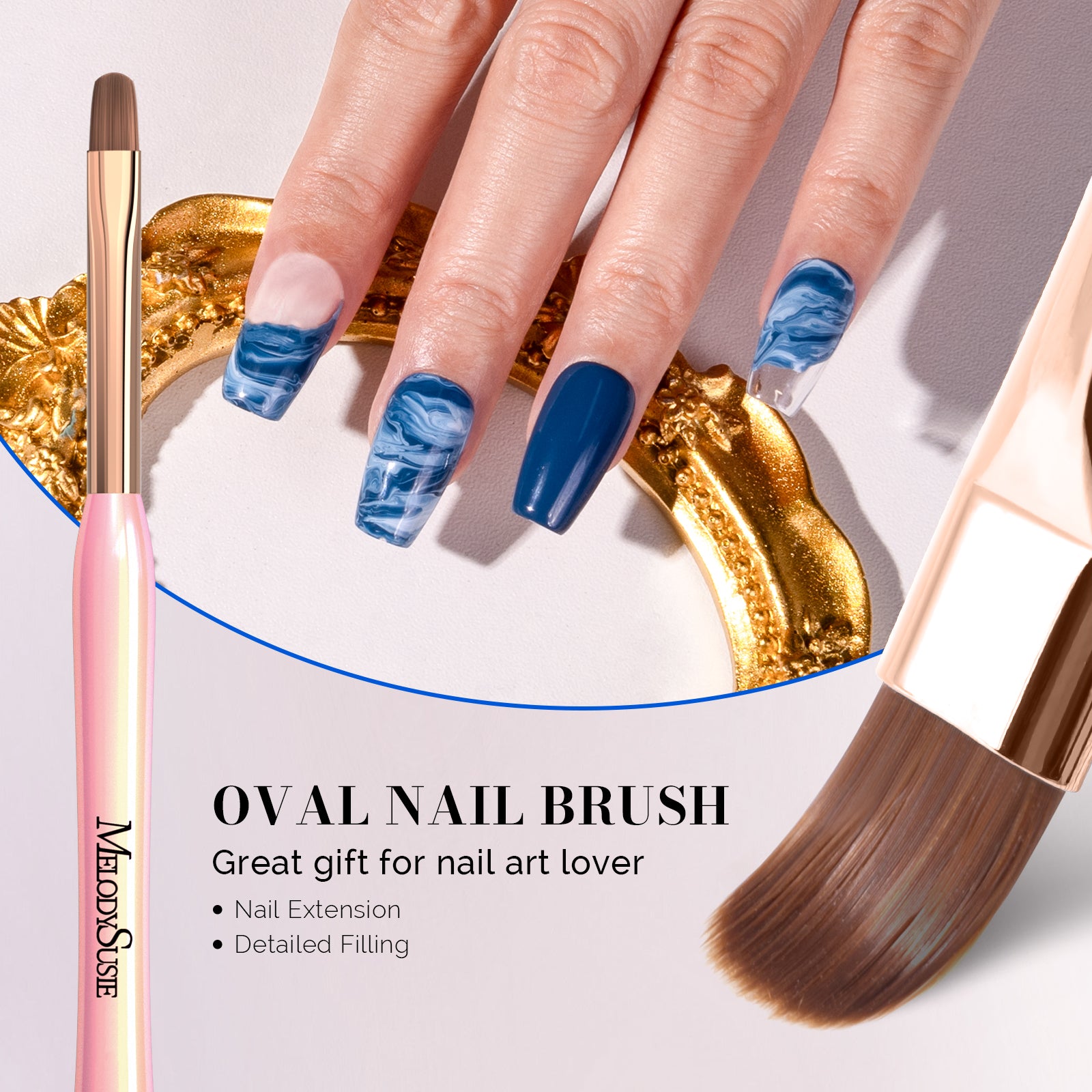 Nail Art Brushes Set 3Pcs - 图片5