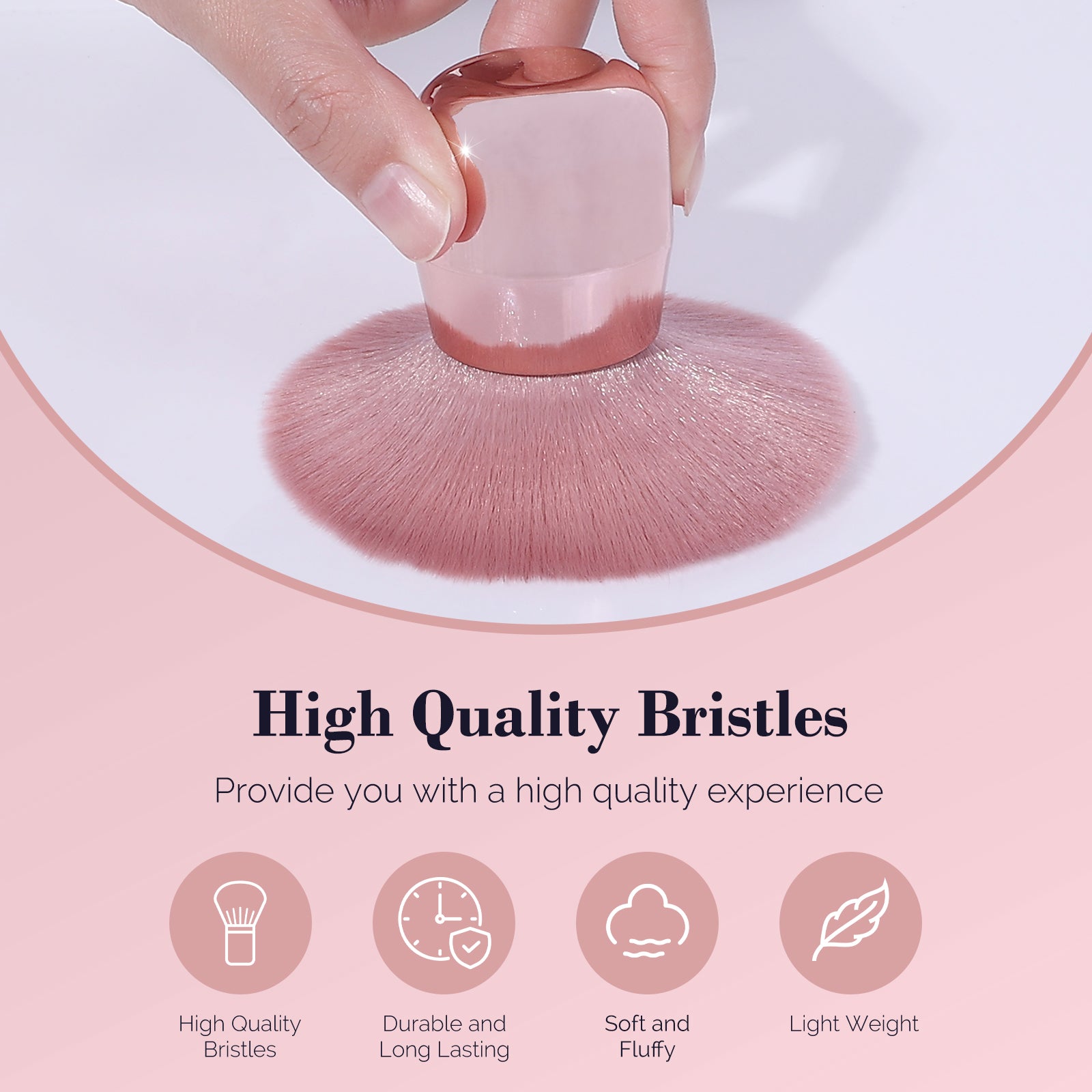 Pink Nail Art Dust Remover Brush - Small Size - 图片2