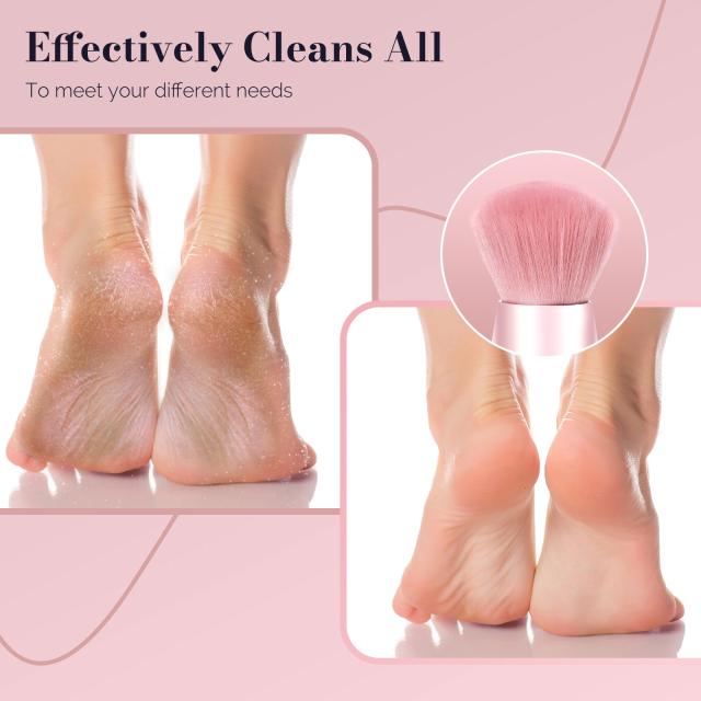Pink Nail Art Dust Remover Brush - Small Size