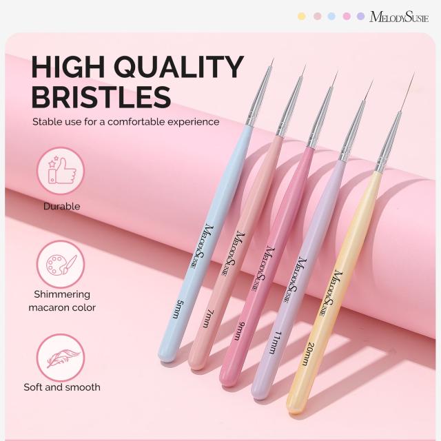 Nail Art Liner Brushes 5Pcs - US ONLY