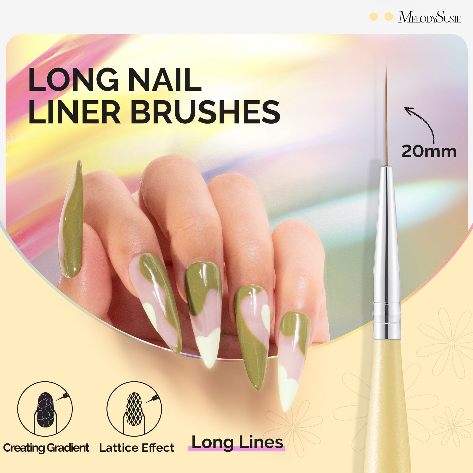 Nail Art Liner Brushes 5Pcs - US ONLY - 图片6