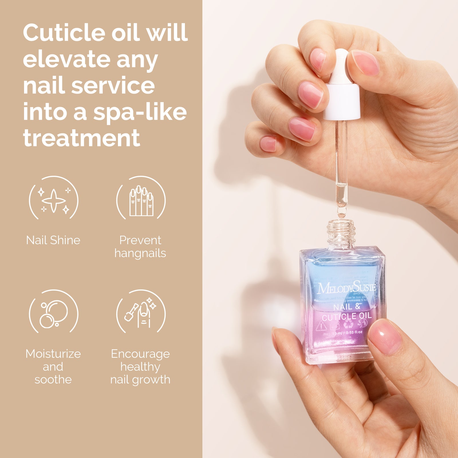 TPO-Free Nail Care Cuticle Oil 15ml - Lavender - 图片5