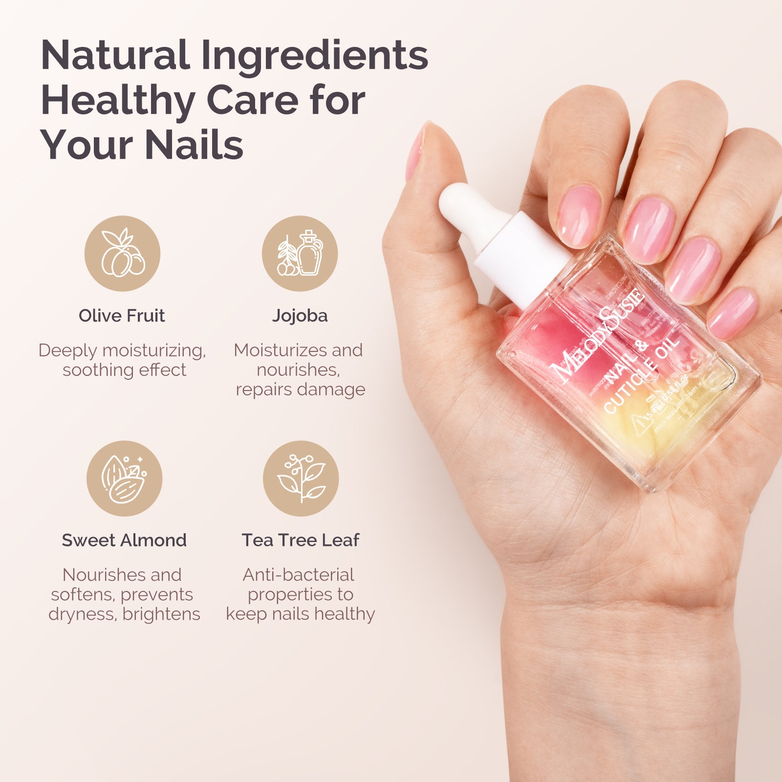 TPO-Free Nail Care Cuticle Oil 15ml - Rose - 图片4