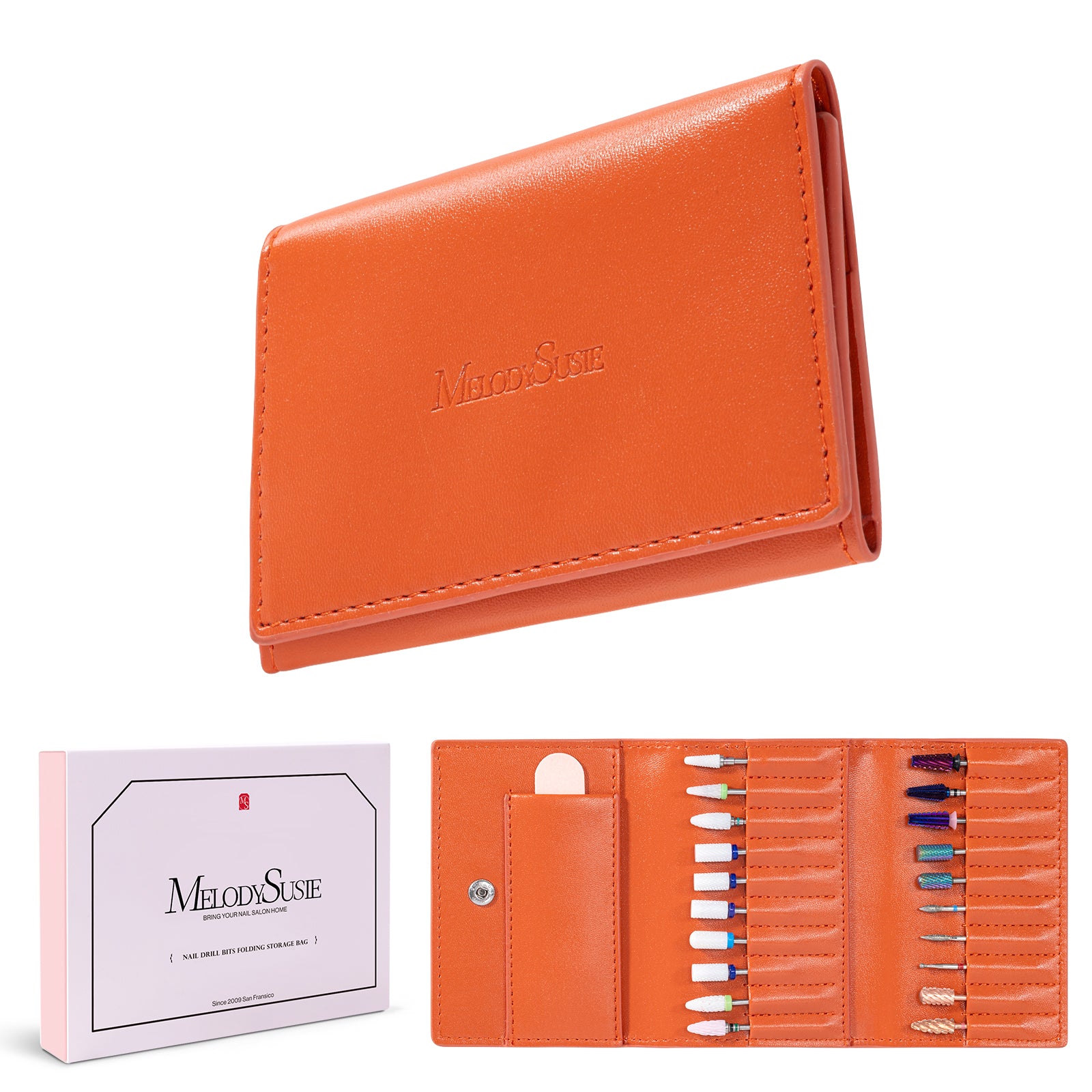 Nail Drill Bits Folding Storage Bag With Gift Box - 图片11