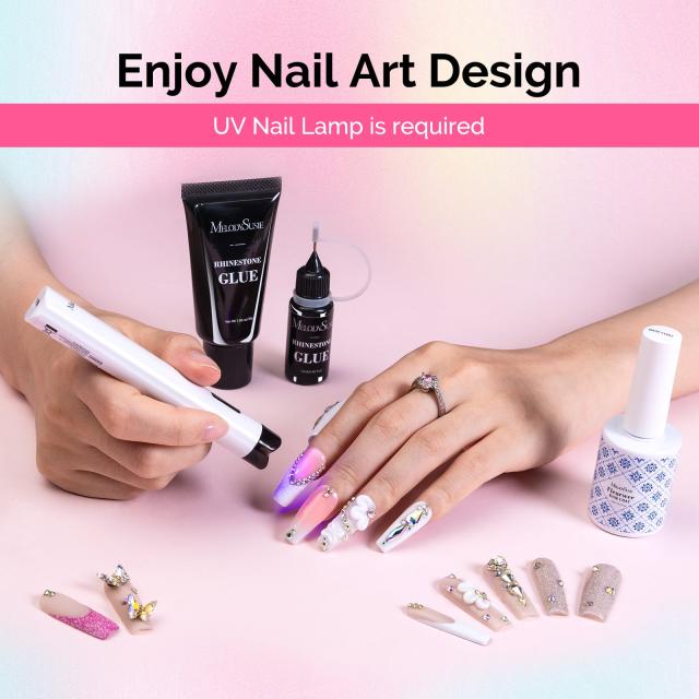Nail Rhinestone Glue 12ml+30g - 2Pcs