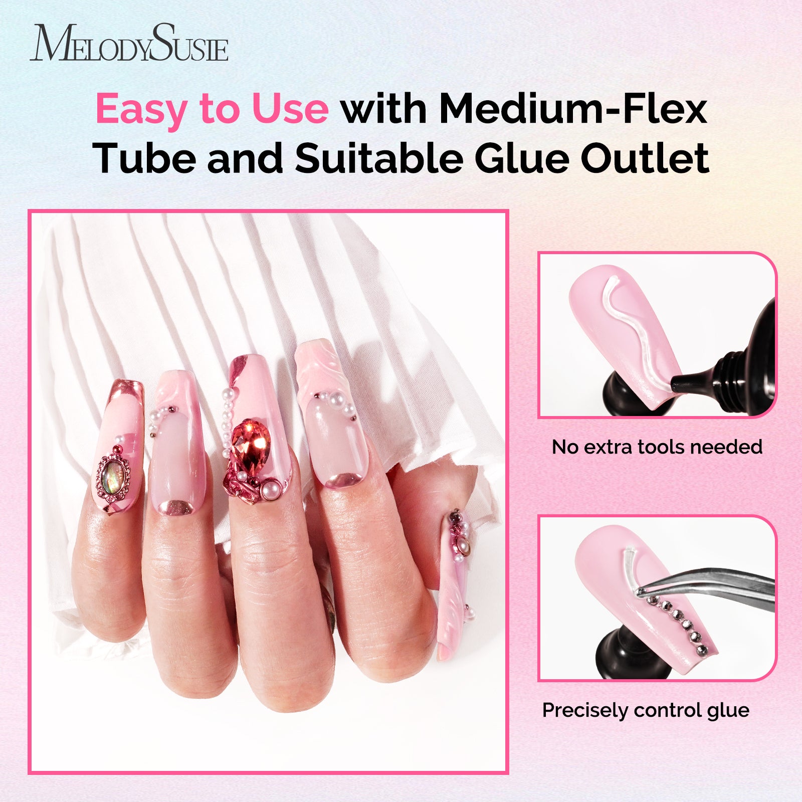 Nail Rhinestone Glue 12ml+30g - 2Pcs - 图片4