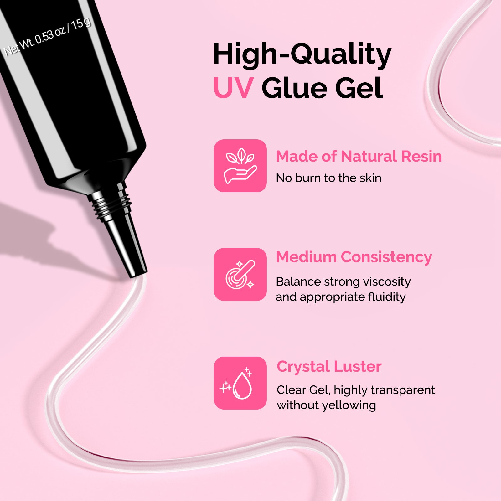 Nail Rhinestone Glue 15g - 2Pcs - 图片2