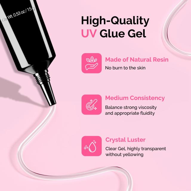 Nail Rhinestone Glue 15g - 2Pcs