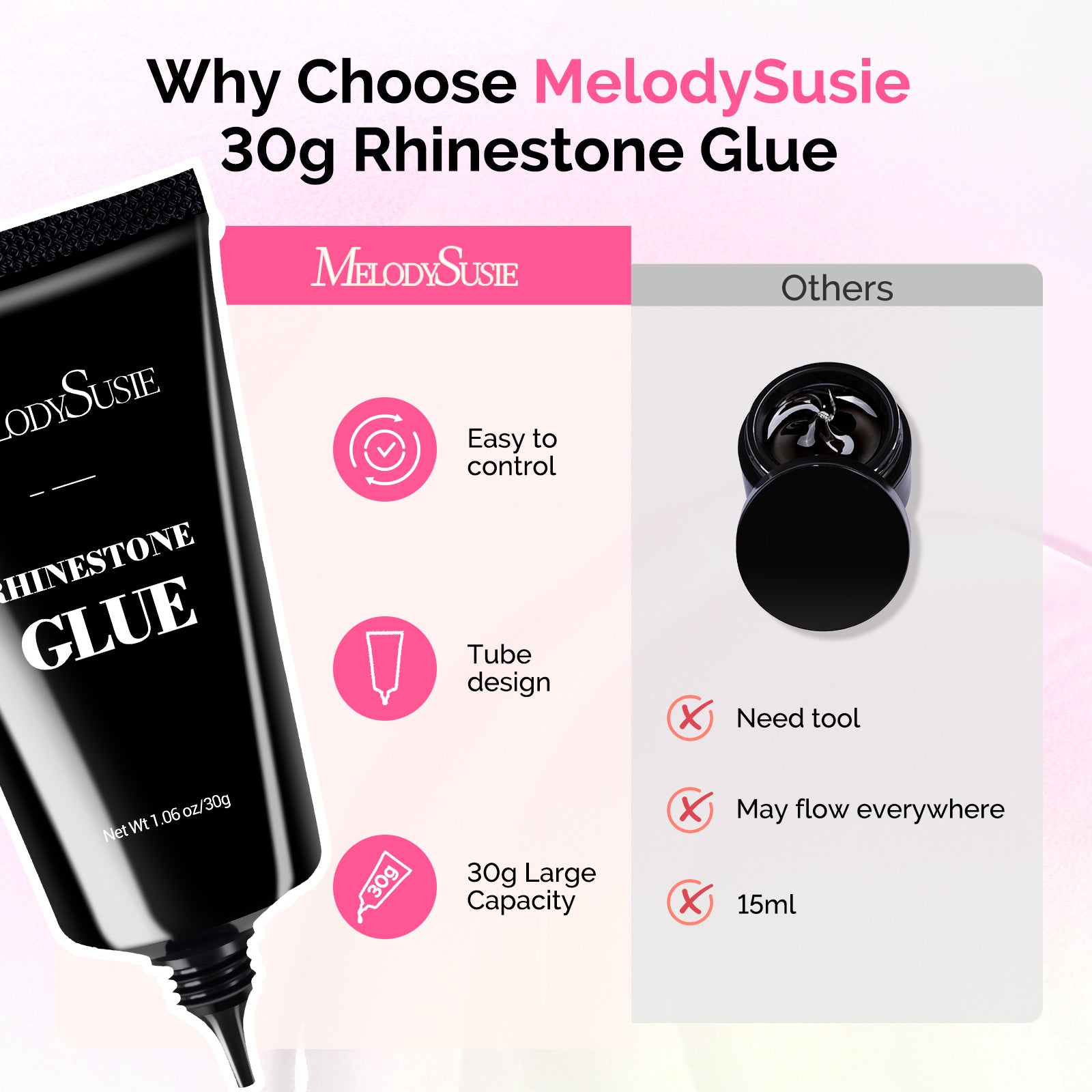 Nail Rhinestone Glue 30g - 2Pcs - 图片2